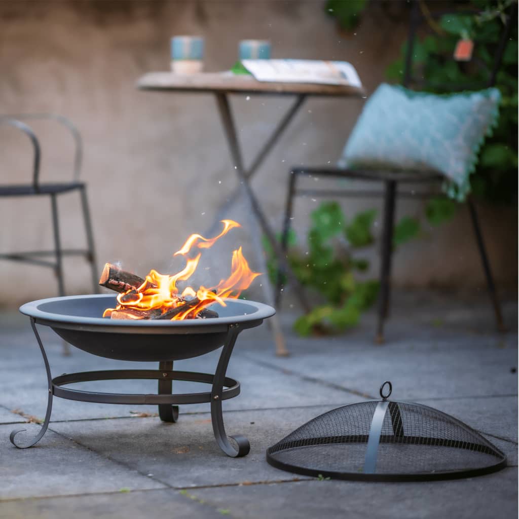 Fire bowl Atlanta black steel 51 cm 85014