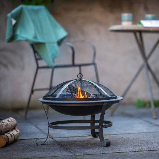 Fire bowl Atlanta black steel 51 cm 85014
