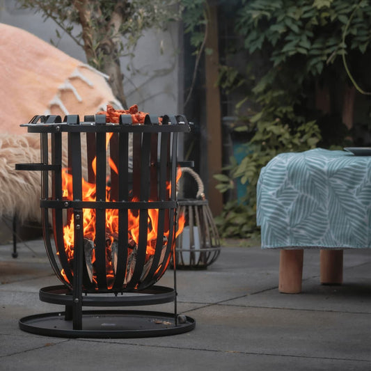 Fire basket Dallas black steel