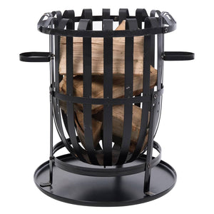 Fire basket Dallas black steel