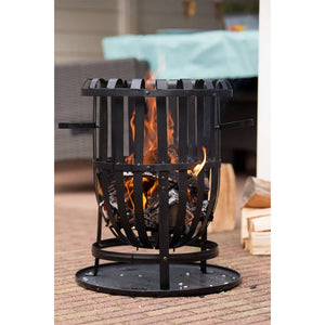 Fire basket Dallas black steel