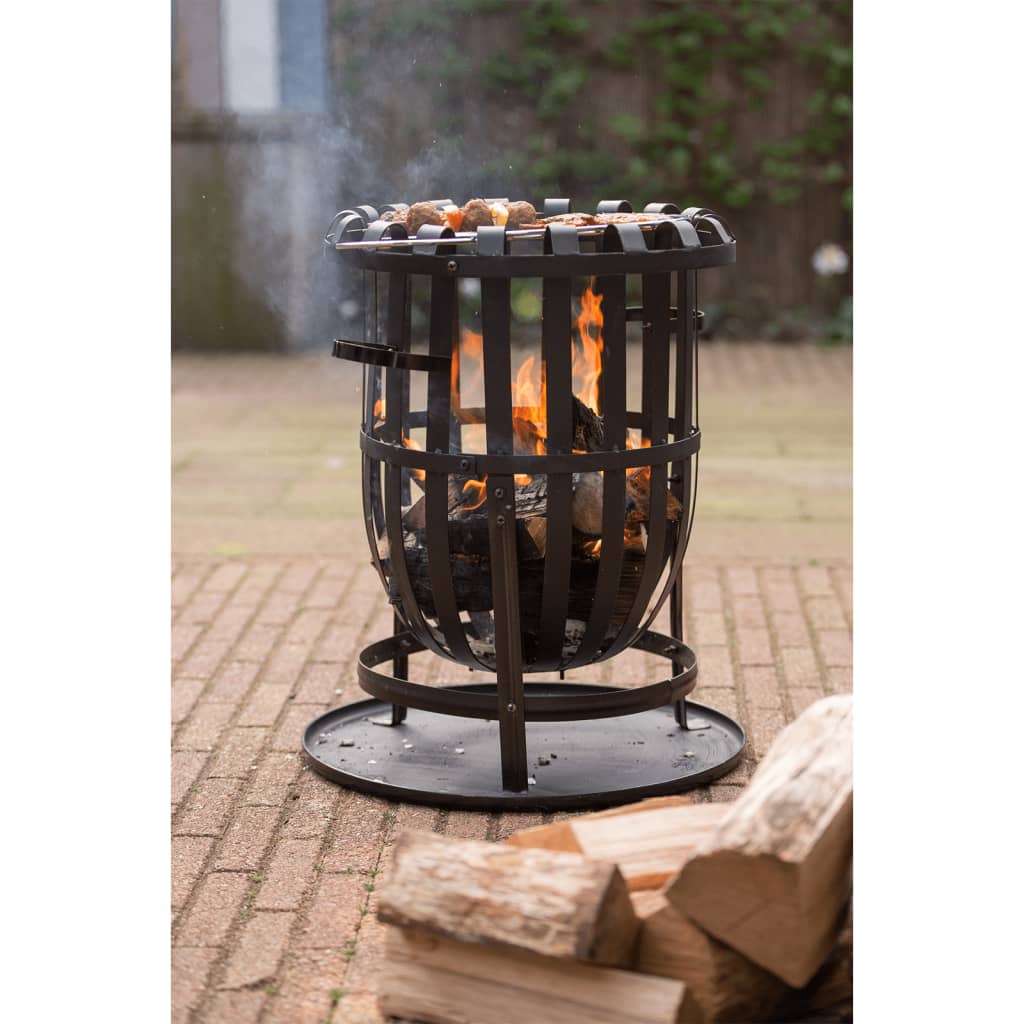 Fire basket Dallas black steel