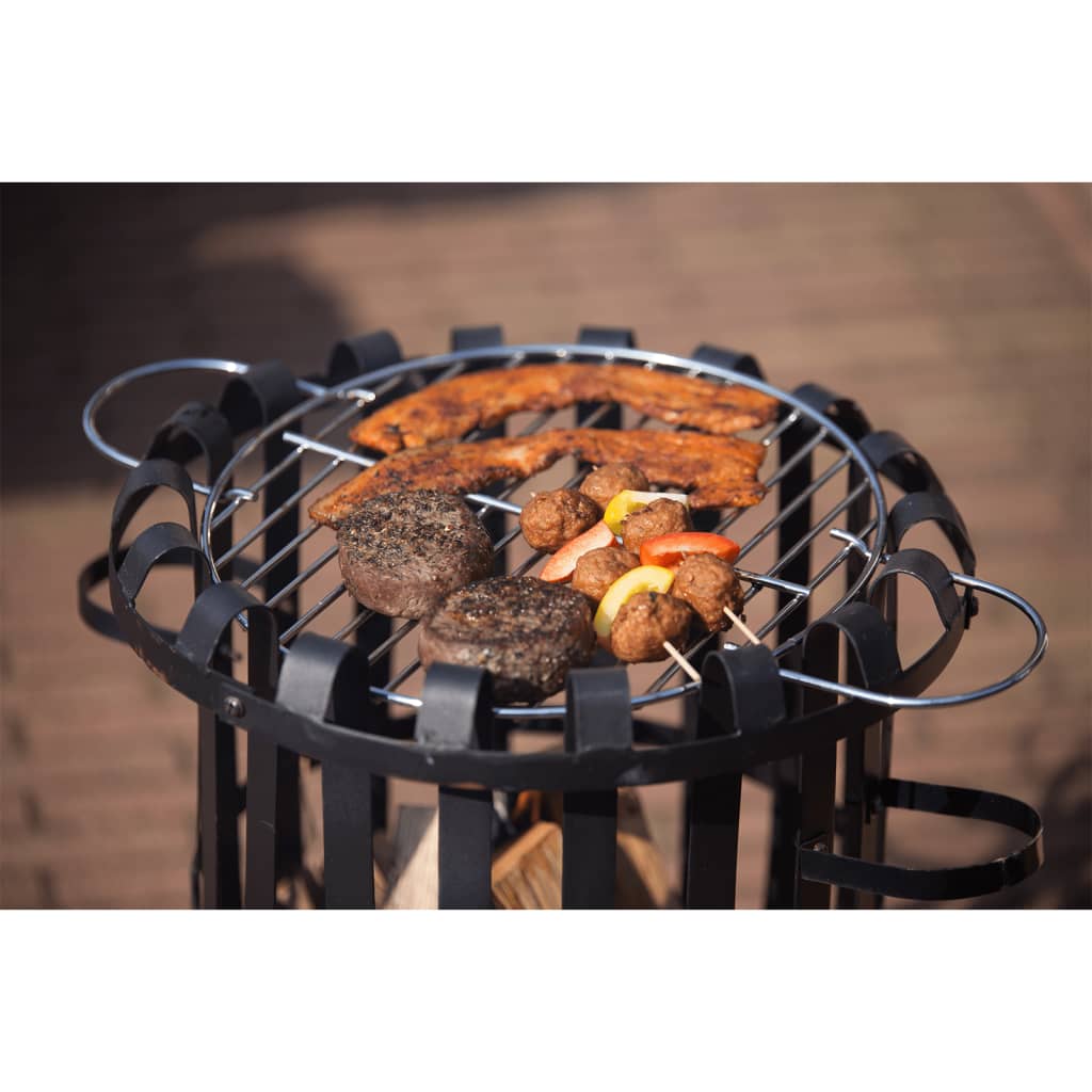 Fire basket Dallas black steel