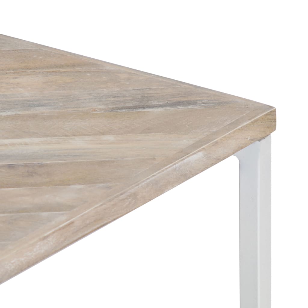 Coffee table 110x110x36 cm solid mango wood
