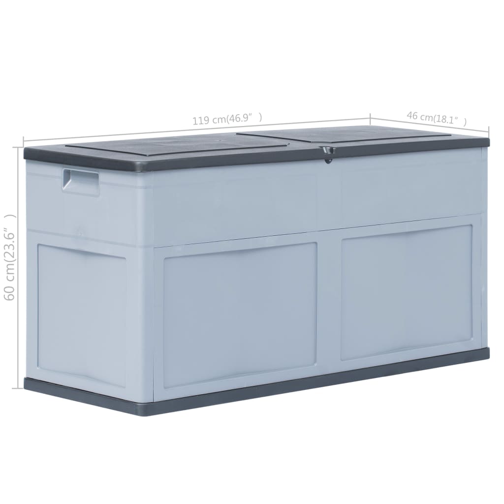 Pillow box 320 L grey black