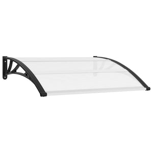 Screen roof black and transparent 120x75 cm PC