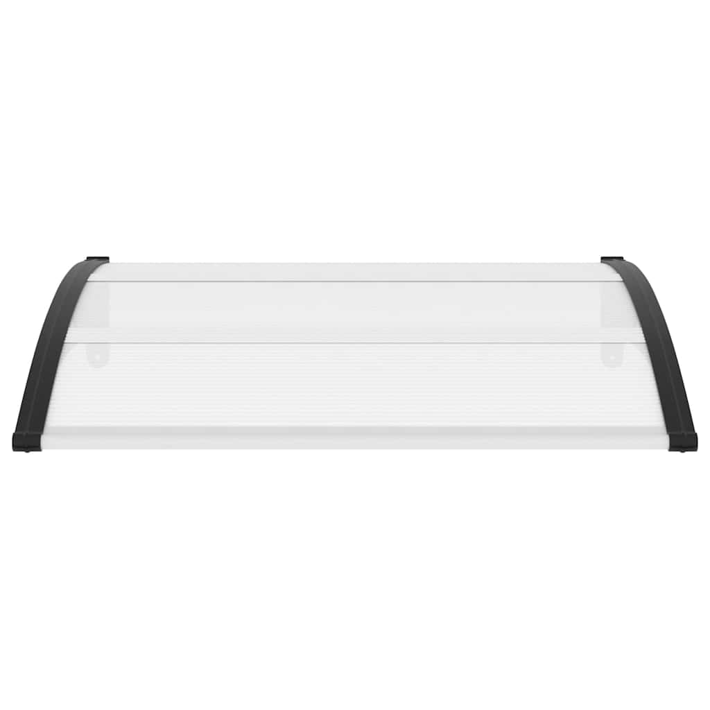Screen roof black and transparent 120x75 cm PC