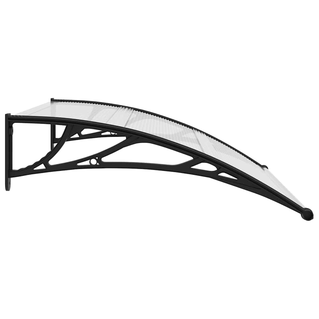 Screen roof black and transparent 120x75 cm PC