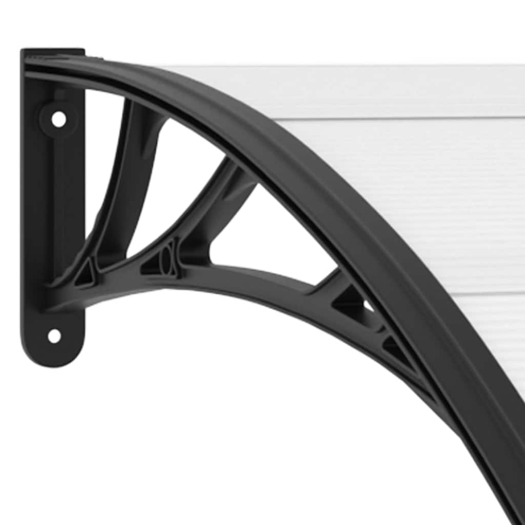 Screen roof black and transparent 120x75 cm PC