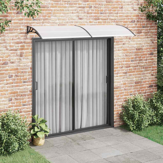 Screen roof black and transparent 240x75 cm PC