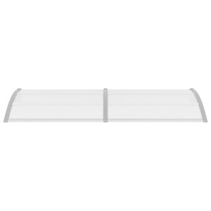 Screen roof grey and transparent 240x75 cm PC
