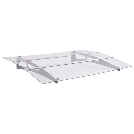 Screen canopy silver and transparent 150x90 cm PET