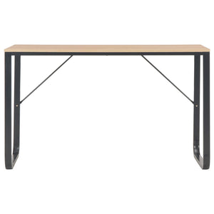 Databord svart og eik 120x60x73 cm