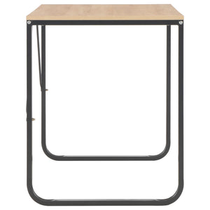 Databord svart og eik 120x60x73 cm