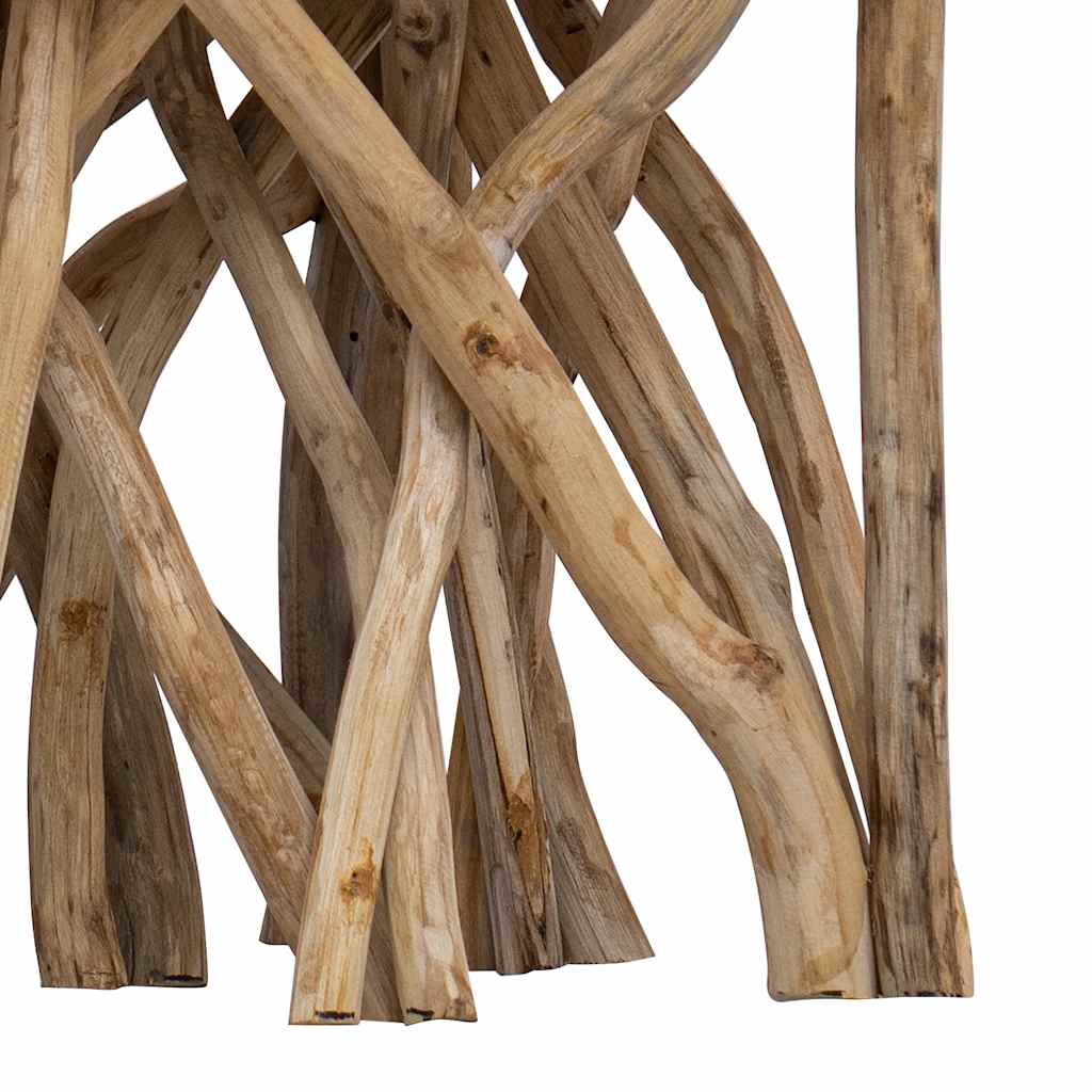Timber table 40x40x40 cm mixed reclaimed wood