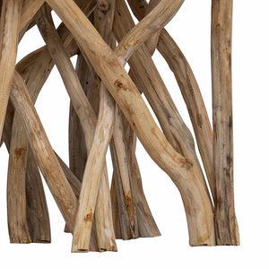 Timber table 40x40x40 cm mixed reclaimed wood