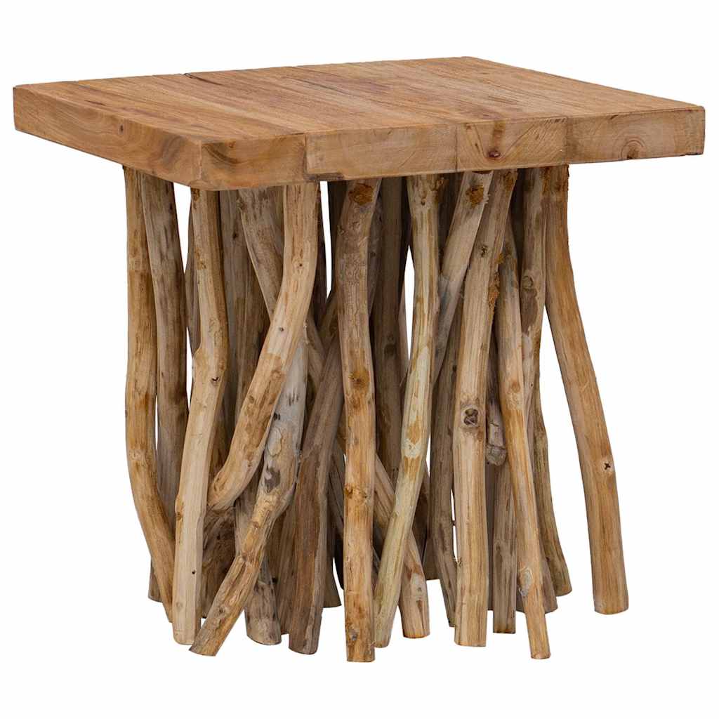 Timber table 40x40x40 cm mixed reclaimed wood