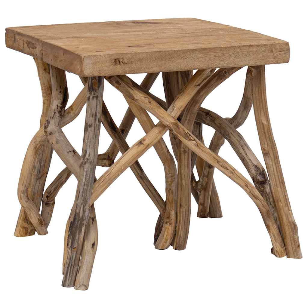 Timber table 40x40x40 cm mixed reclaimed wood