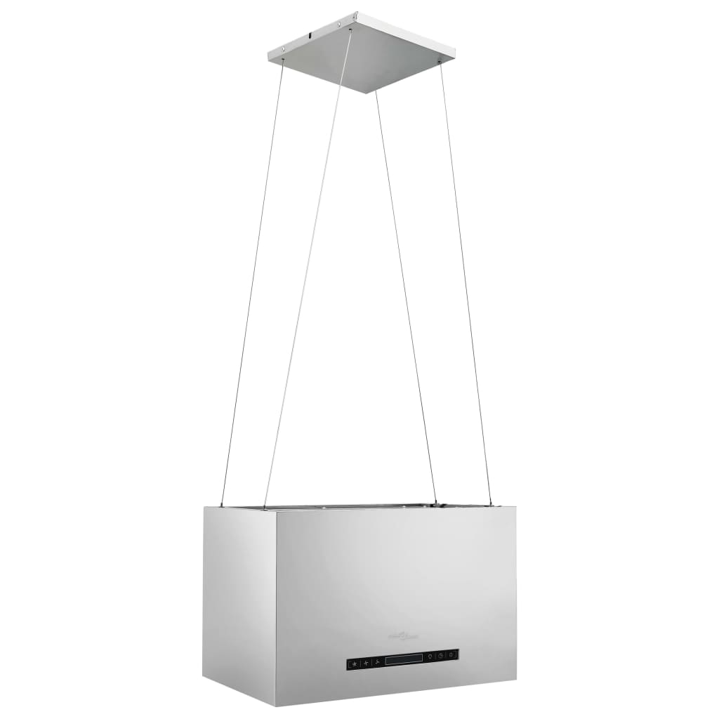 Free-hanging kitchen hood sensor LCD 55 cm stainless steel