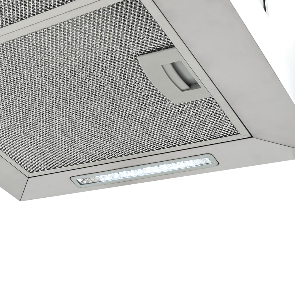 Free-hanging kitchen hood sensor LCD 55 cm stainless steel