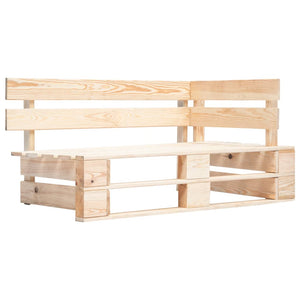 Corner bench for garden pallets wood