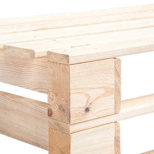 Corner bench for garden pallets wood