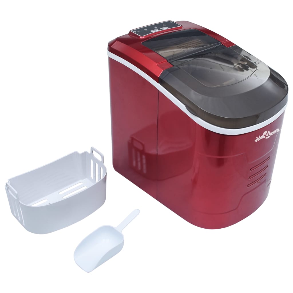 Ice cube maker 2.4 L 15 kg / 24 h red