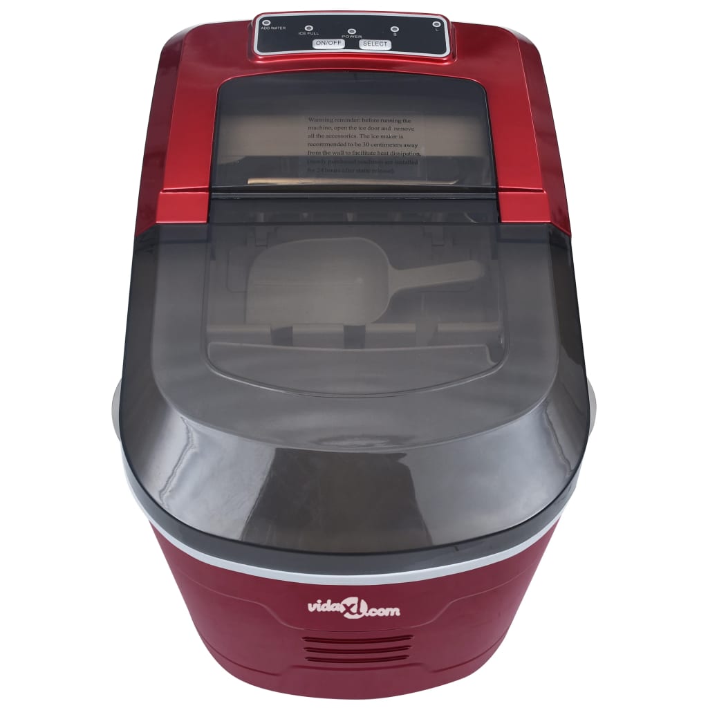 Ice cube maker 2.4 L 15 kg / 24 h red