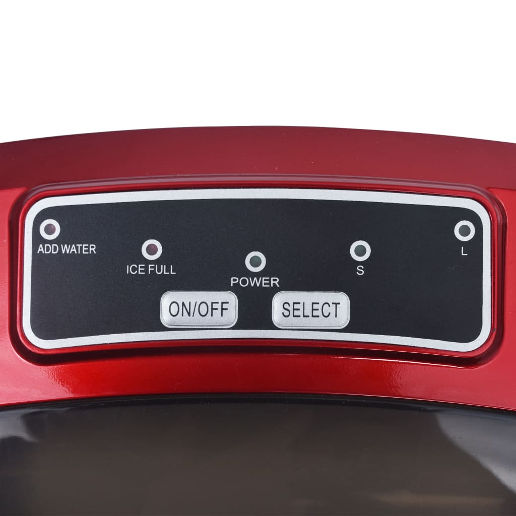 Ice cube maker 2.4 L 15 kg / 24 h red