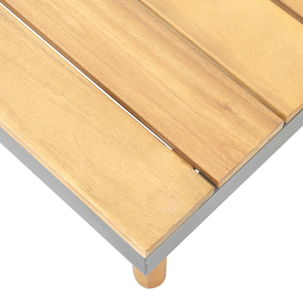 Garden coffee table 60x60x31.5 cm solid acacia wood