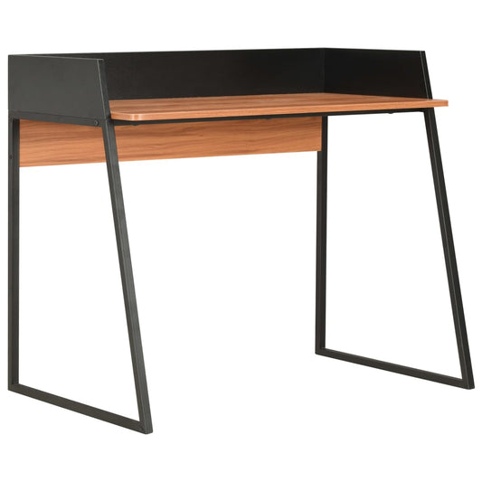 Desk black and brown 90x60x88 cm