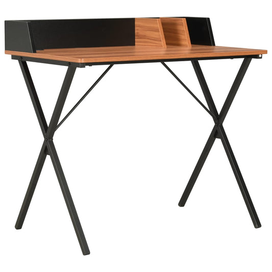 Desk black and brown 80x50x84 cm