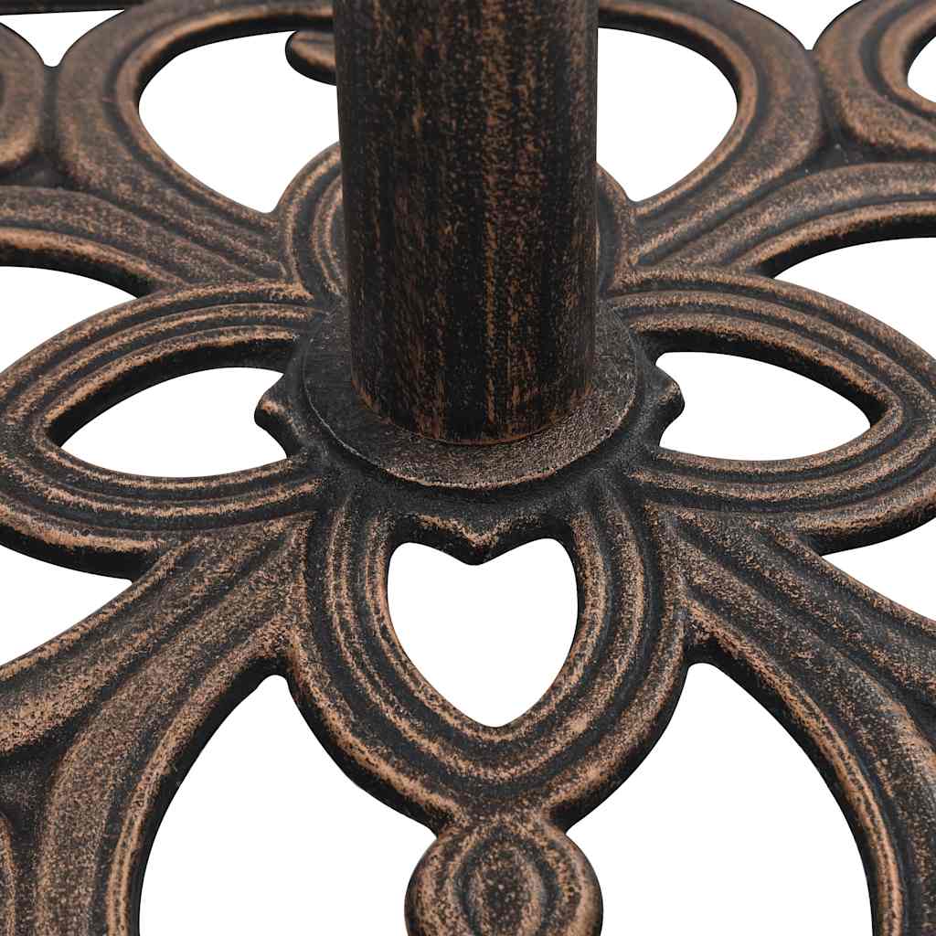 Parasol base bronze 12 kg 49 cm cast iron