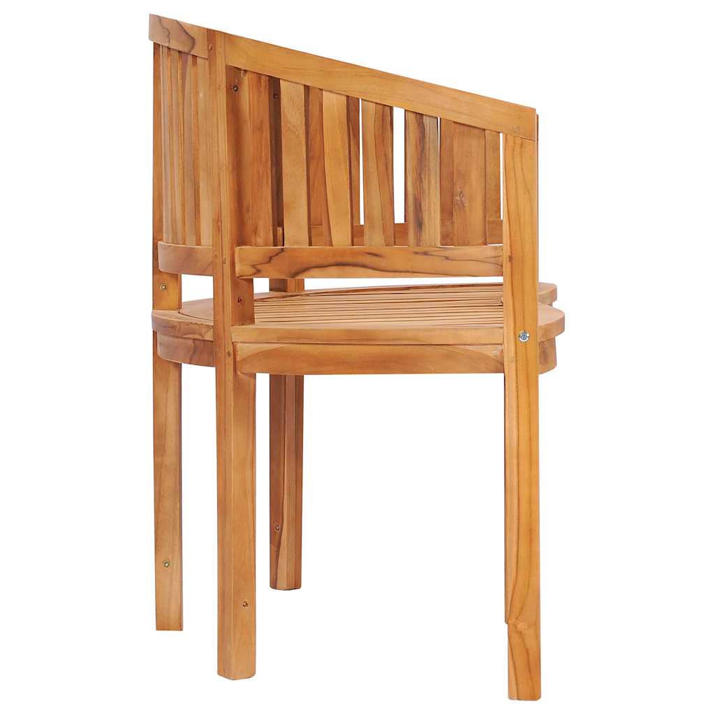 Bench banana-shaped 120 cm solid teak