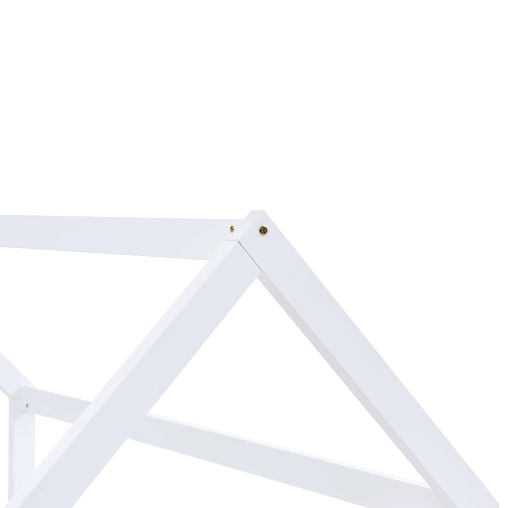 Bed frame for children solid pine white 90x200 cm
