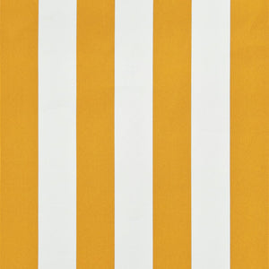 Retractable awning 100x150 cm yellow and white
