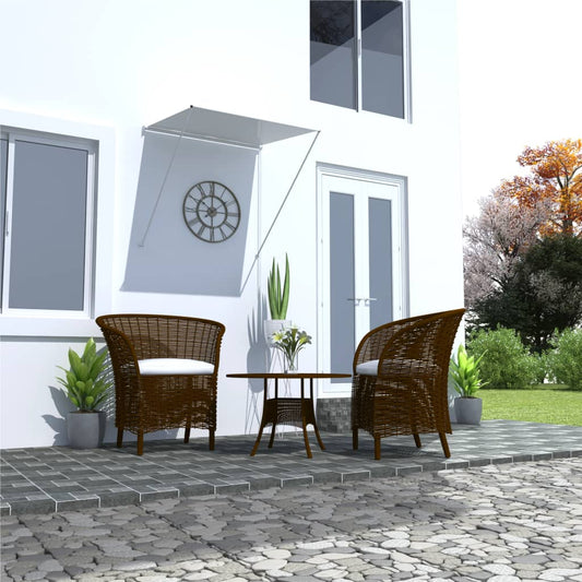Retractable awning 100x150 cm cream white