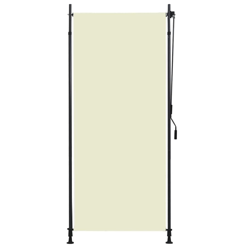 Outdoor roller blind 100x270 cm cream white