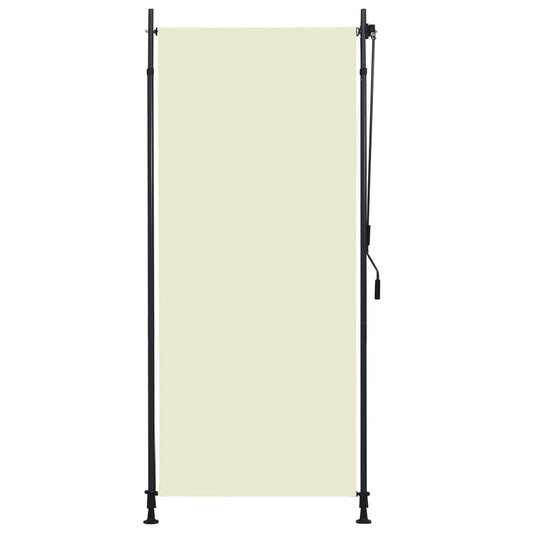 Outdoor roller blind 100x270 cm cream white