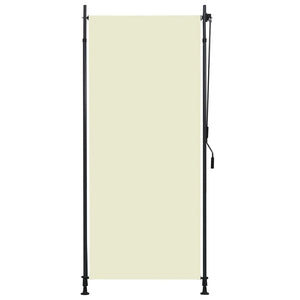 Outdoor roller blind 100x270 cm cream white