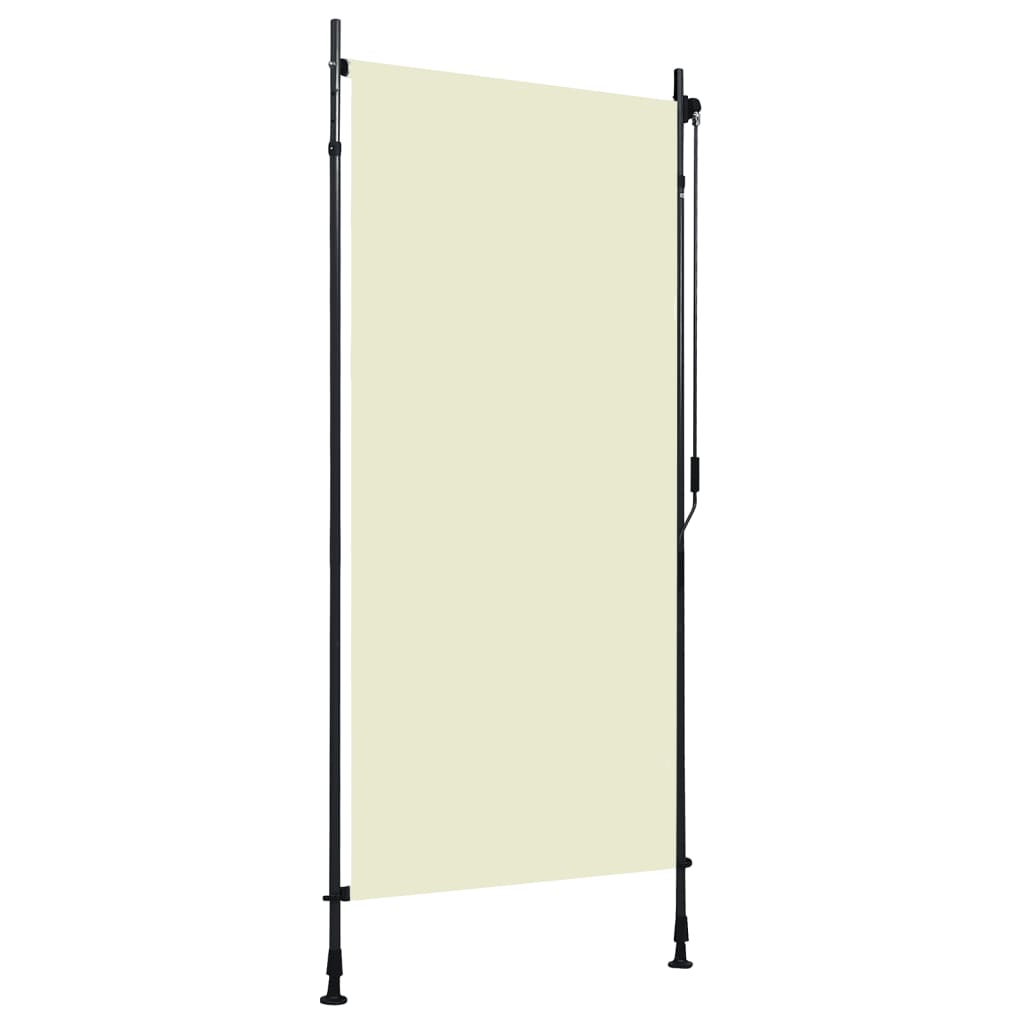 Outdoor roller blind 100x270 cm cream white