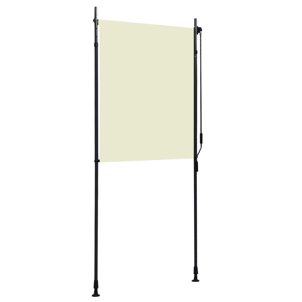 Outdoor roller blind 100x270 cm cream white