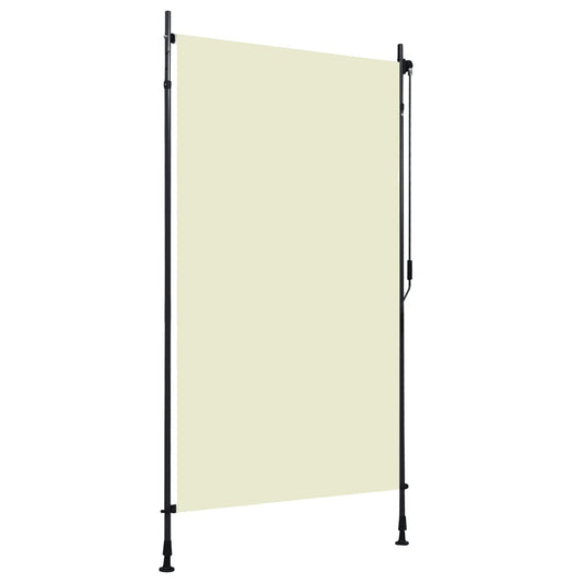 Outdoor roller blind 120x270 cm cream white