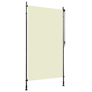 Outdoor roller blind 120x270 cm cream white