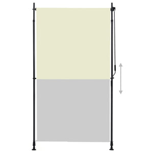 Outdoor roller blind 120x270 cm cream white