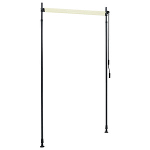 Outdoor roller blind 120x270 cm cream white
