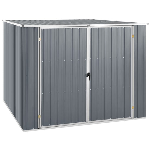 Garden shed grey 195x198x159 cm galvanized steel
