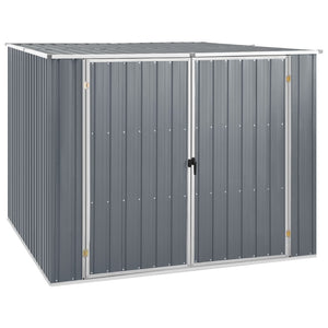 Garden shed grey 195x198x159 cm galvanized steel