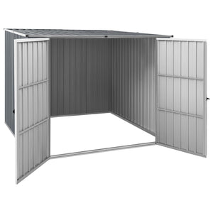 Garden shed grey 195x198x159 cm galvanized steel