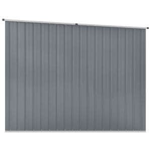Garden shed grey 195x198x159 cm galvanized steel